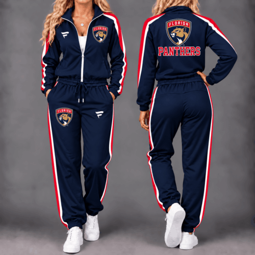 Florida Panthers | Premium NHL Game Day Waterproof Windbreaker Zip-Up Tracksuit Set