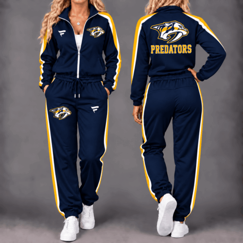Nashville Predators | Premium NHL Game Day Waterproof Windbreaker Zip-Up Tracksuit Set