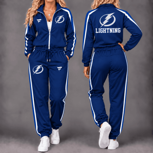 Tampa Bay Lightning | Premium NHL Game Day Waterproof Windbreaker Zip-Up Tracksuit Set