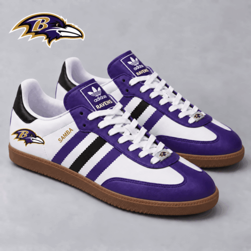 Baltimore Ravens | Premium NFL Game Day Samba Shoes NY