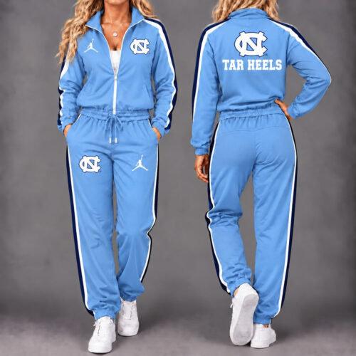 North Carolina Tar Heels | Premium NCAA Game Day Waterproof Windbreaker Zip-Up Tracksuit Set