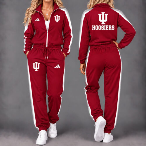 Indiana Hoosiers | Premium NCAA Game Day Waterproof Windbreaker Zip-Up Tracksuit Set