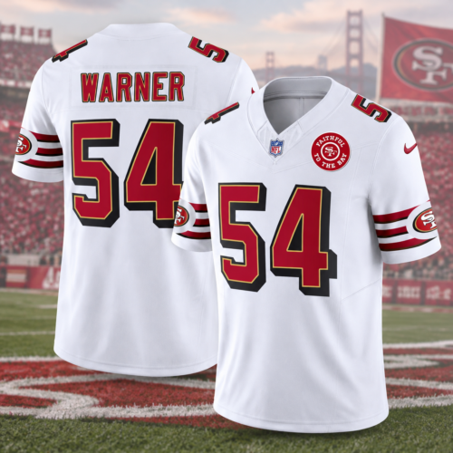 49ers Throwback Faithful To The Bay Printed Football Jersey Fred Warner