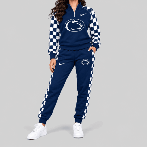 Penn State Nittany Lions | NCAA Checkerboard Sleeve Quarter Zip Set TD