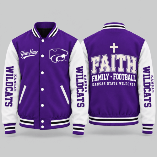 Kansas State Wildcats | NCAA Faith Family Football Varsity Jacket TD