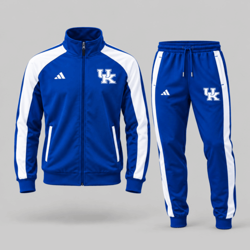 Kentucky Wildcats | NCAA Classic Stripe Track Jacket Jogger Set TD
