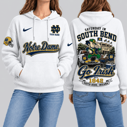 Notre Dame Fighting Irish | NCAA Saturday Gameday Waffle Hoodie TD