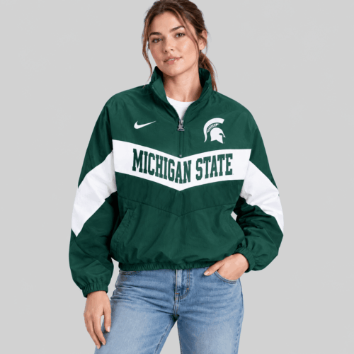 Michigan State Spartans | NCAA Chevron Wordmark Zip Jacket TD