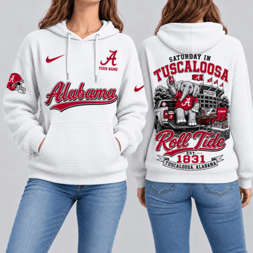 Alabama Crimson Tide | NCAA Saturday Gameday Waffle Hoodie TD