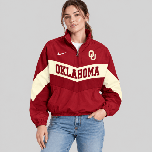 Oklahoma Sooners | NCAA Chevron Wordmark Zip Jacket TD