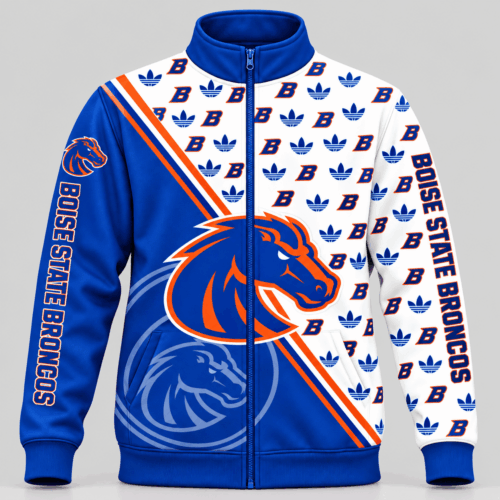 Boise State Broncos | NCAA Diagonal Split Logo Pattern Jacket TD