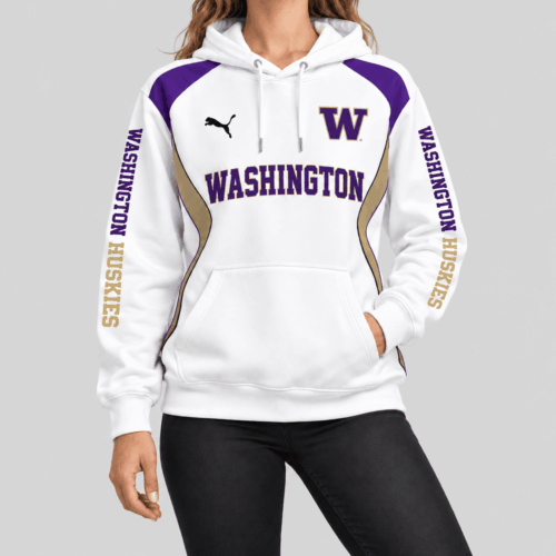 Washington Huskies | NCAA Contrast Panel Wordmark Hoodie TD