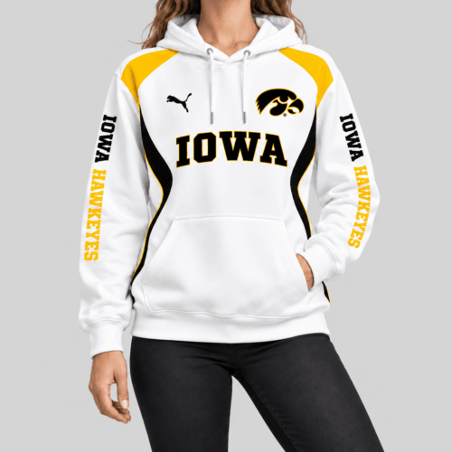 Iowa Hawkeyes | NCAA Contrast Panel Wordmark Hoodie TD