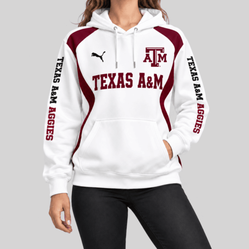 Texas A&M Aggies | NCAA Contrast Panel Wordmark Hoodie TD
