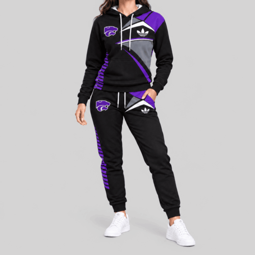 Kansas State Wildcats | NCAA Geometric Panel Tracksuit Set TD