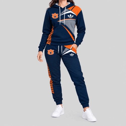 Auburn Tigers | NCAA Geometric Panel Tracksuit Set TD