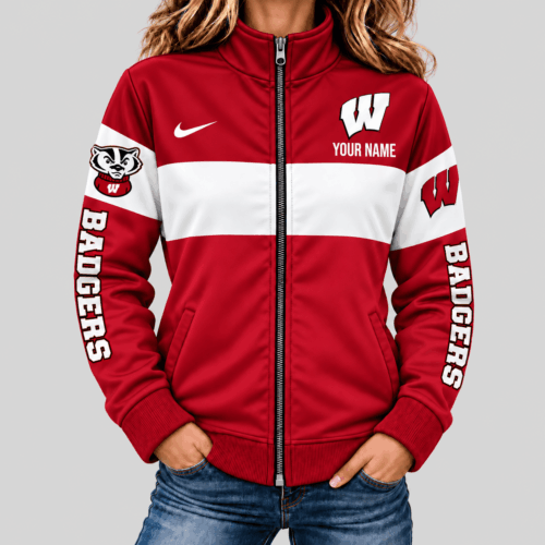 Wisconsin Badgers | NCAA Color Block Mascot Sleeve Jacket TD
