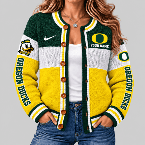 Oregon Ducks | NCAA Fleece Color Block Cardigan TD