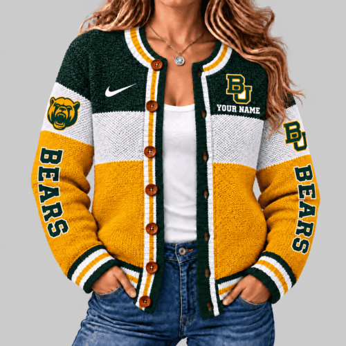 Baylor Bears | NCAA Fleece Color Block Cardigan TD
