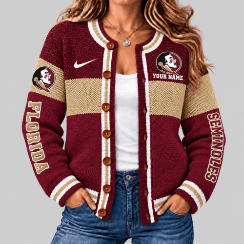 Florida State Seminoles | NCAA Fleece Color Block Cardigan TD