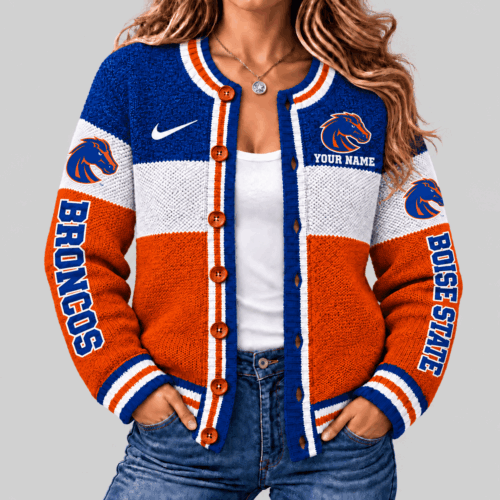 Boise State Broncos | NCAA Fleece Color Block Cardigan TD