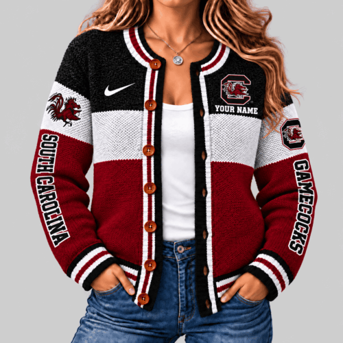 South Carolina Gamecocks | NCAA Fleece Color Block Cardigan TD