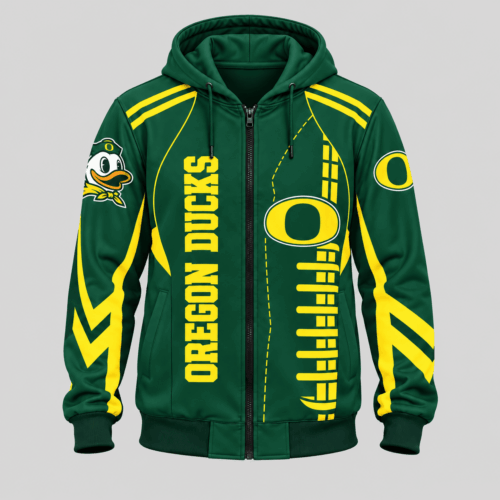 Oregon Ducks | NCAA Football Lace Zip Hoodie TD