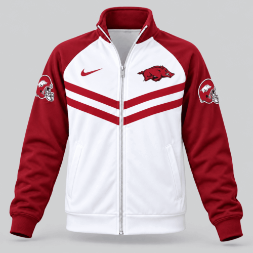 Arkansas Razorbacks | NCAA Chevron Stripe Track Jacket TD