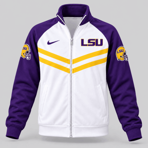 LSU Tigers | NCAA Chevron Stripe Track Jacket TD