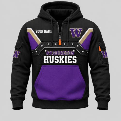 Washington Huskies | NCAA Utility Panel Half Zip Hoodie TD