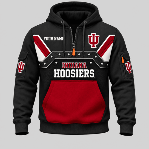 Indiana Hoosiers | NCAA Utility Panel Half Zip Hoodie TD