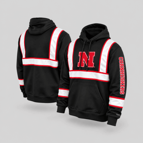 Nebraska Cornhuskers | NCAA Reflective Stripe Hoodie TD