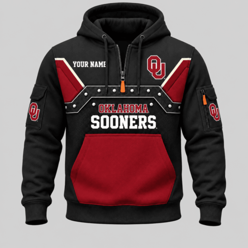 Oklahoma Sooners | NCAA Utility Panel Half Zip Hoodie TD