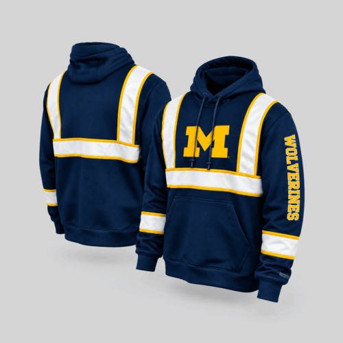 Michigan Wolverines | NCAA Reflective Stripe Hoodie TD