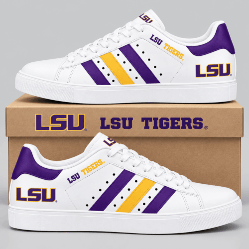 LSU Tigers | NCAA Stripe Low Top Sneakers TD