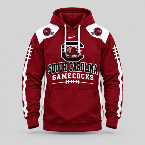 South Carolina Gamecocks | NCAA Football Laces Sleeve Hoodie TD