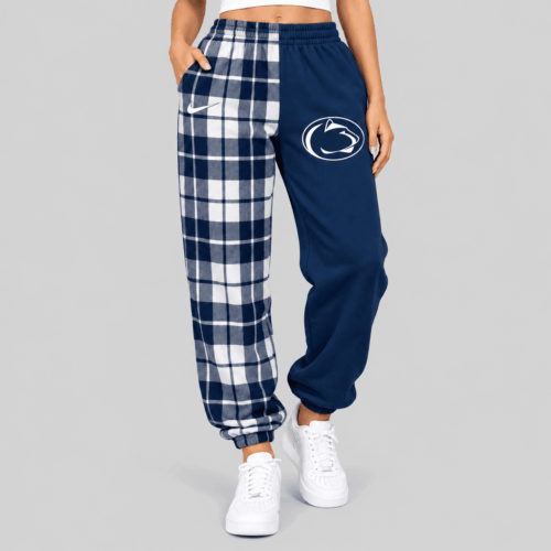 Penn State Nittany Lions | NCAA Plaid Split Jogger Pants TD