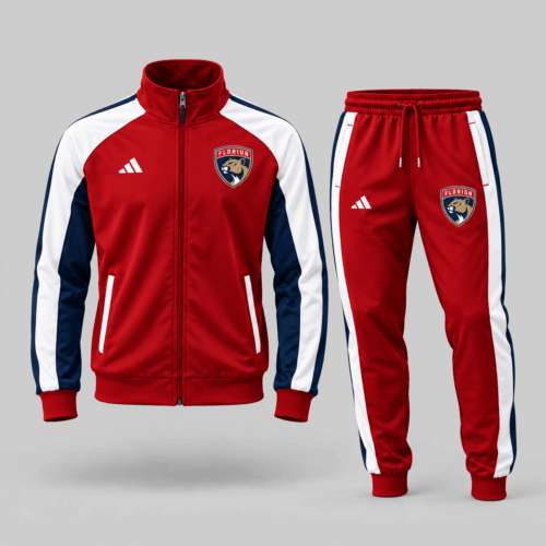 Florida Panthers | NHL Classic Stripe Track Jacket Jogger Set TD