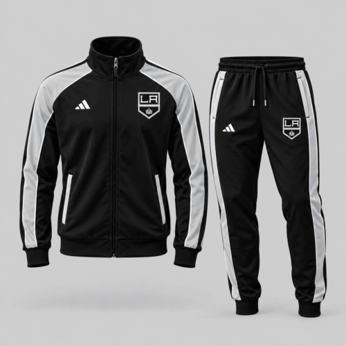 Los Angeles Kings | NHL Classic Stripe Track Jacket Jogger Set TD