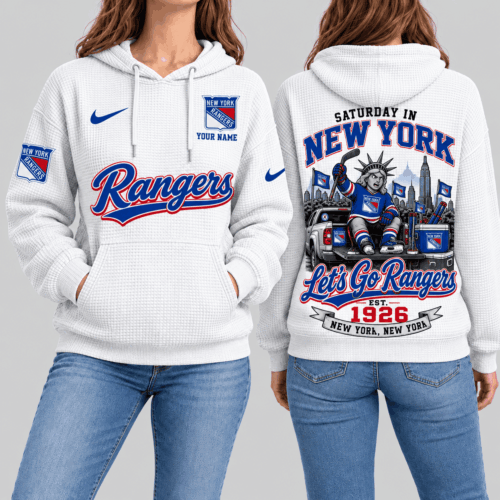 New York Rangers | NHL Saturday Gameday Waffle Hoodie TD