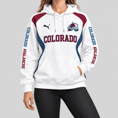 Colorado Avalanche | NHL Contrast Panel Wordmark Hoodie TD