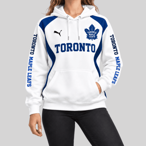 Toronto Maple Leafs | NHL Contrast Panel Wordmark Hoodie TD