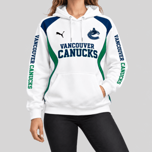 Vancouver Canucks | NHL Contrast Panel Wordmark Hoodie TD