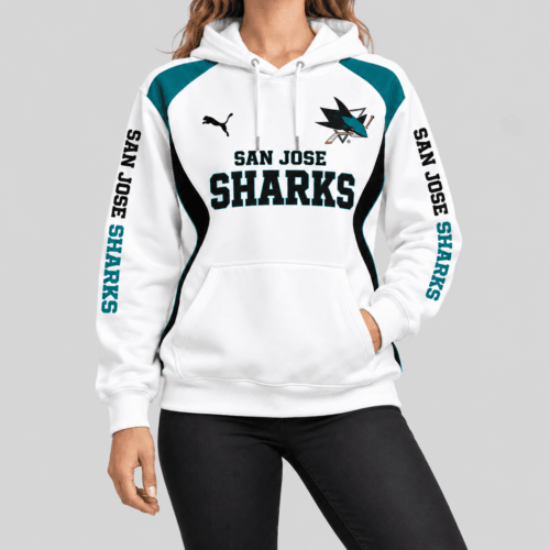 San Jose Sharks | NHL Contrast Panel Wordmark Hoodie TD