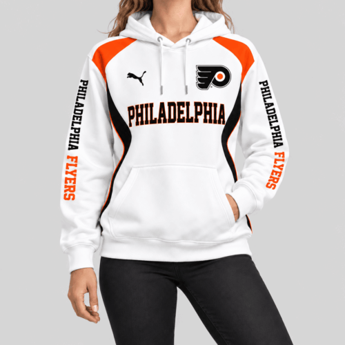 Philadelphia Flyers | NHL Contrast Panel Wordmark Hoodie TD
