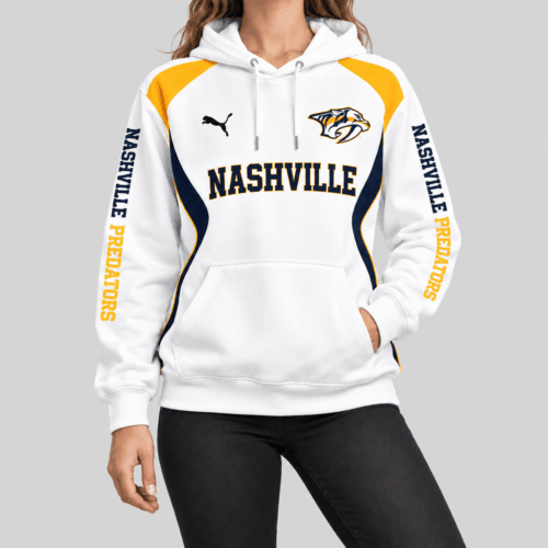 Nashville Predators | NHL Contrast Panel Wordmark Hoodie TD