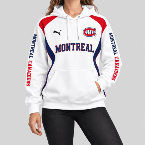 Montreal Canadiens | NHL Contrast Panel Wordmark Hoodie TD