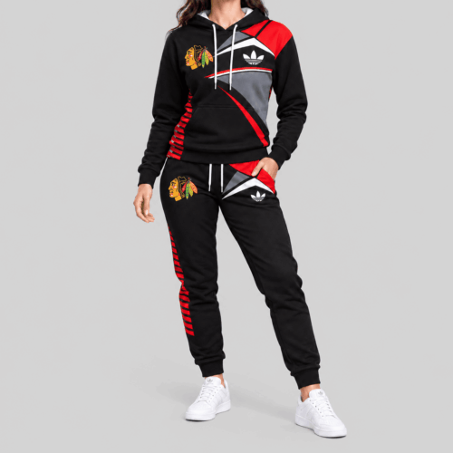 Chicago Blackhawks | NHL Geometric Panel Tracksuit Set TD