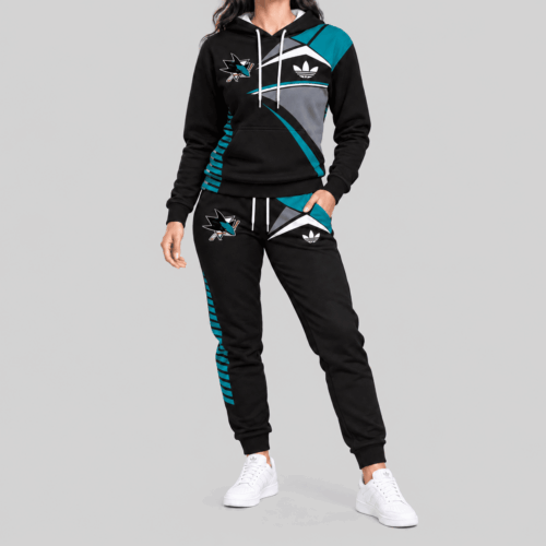 San Jose Sharks | NHL Geometric Panel Tracksuit Set TD