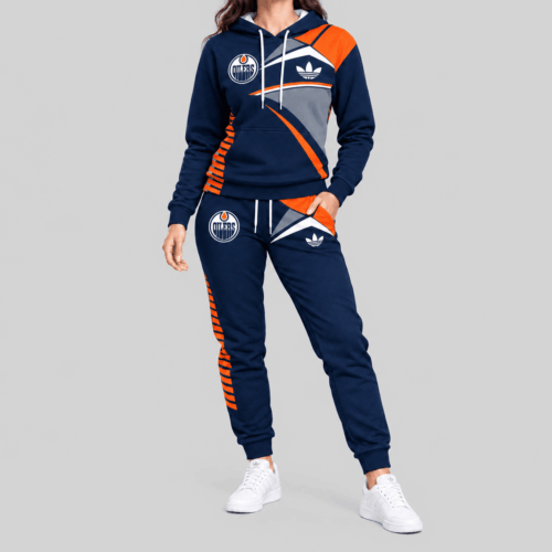Edmonton Oilers | NHL Geometric Panel Tracksuit Set TD